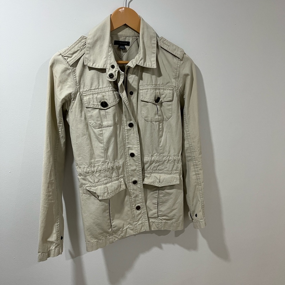 Tommy Hilfiger Women’s Jacket XS Lightweight Utility 100% Cotton Chore Coat AsIs